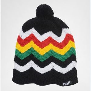 Neff | Rasta Ric Rac Knit Pom Pom Beanie